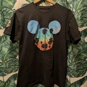 Disney Black Mickey Mouse Neff Graphic Tee Shirt
